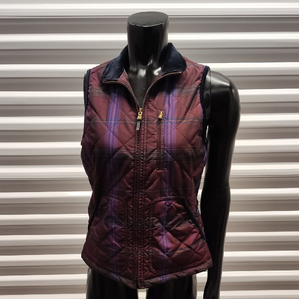 Ralph Lauren Quilted Vest in Black and Purple